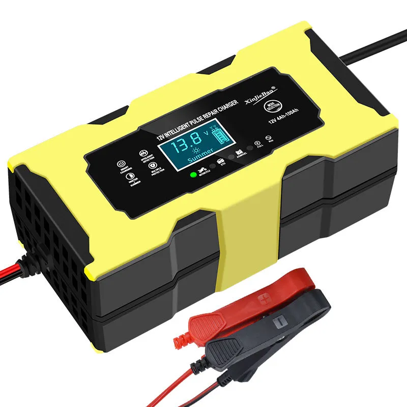 12V 6A толық интеллектуалды автоматты жөндеу мотоцикл батареясын зарядтау құрылғысы