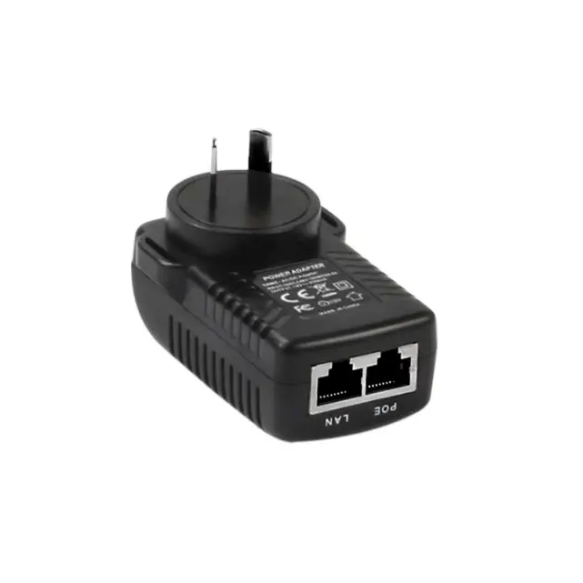 24V 1A POE қабырға адаптері Қос портты POE инжекторы
