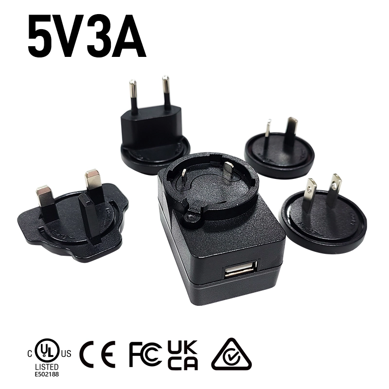 5V 3а алмастырылатын ашасы USB зарядтағыш