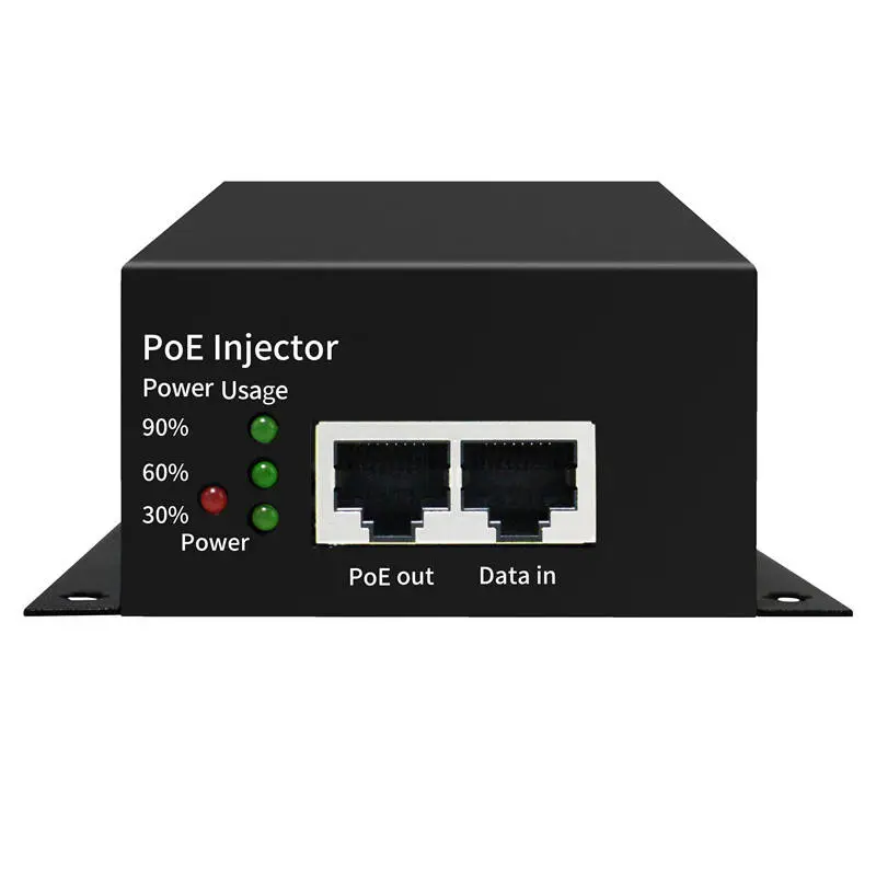 90 Вт металл корпус IEEE802.3bt гигабиттік PoE инжекторы