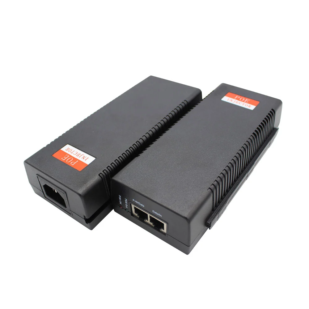 Гигабит 60 Вт жұмыс үстелі PoE адаптері